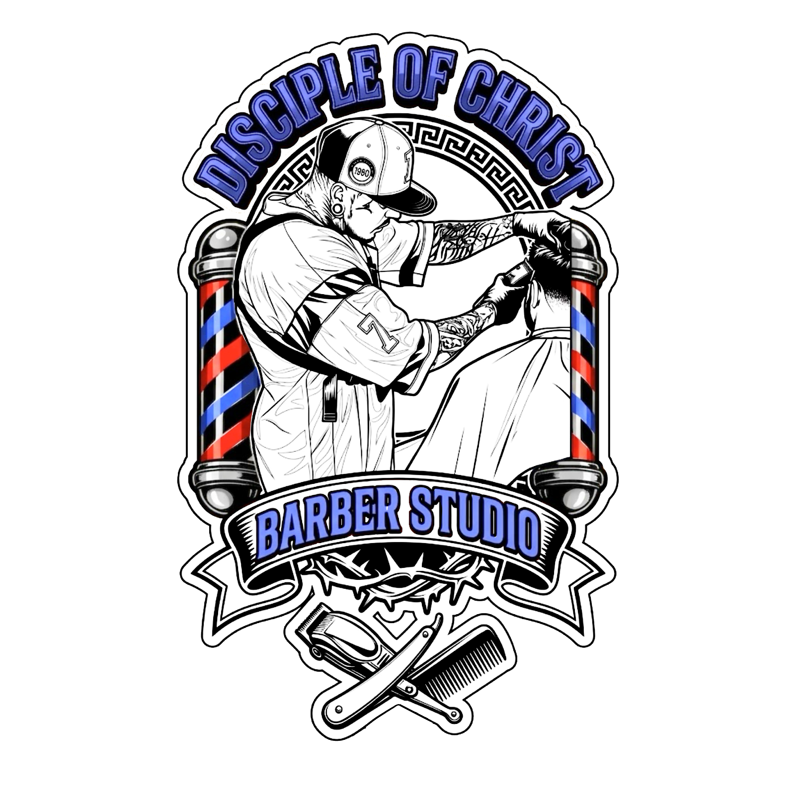 DiscipleofChrist Barber Studio logo